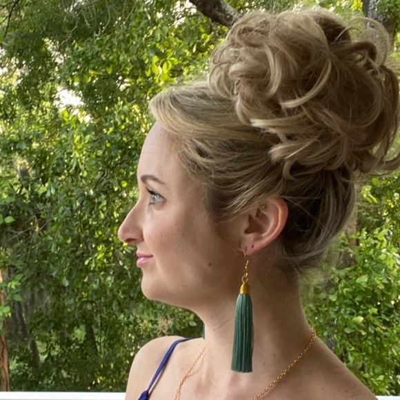 NWT Earring & Necklace Set in Teal and Gold. Beautiful for Fall! - Picture 3 of 7